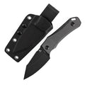 Tenable Loki Fixed Blade Knife |2.99" Blackwash D2 Blade | Black Micarta Handle | Steven Dunnuck Design | G1058A4
