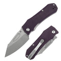 Tenable Loki Liner Lock Knife | 3.0" Stonewashed Nitro-V Blade | Purple Micarta Handle | Steven Dunnuck Design - B1058A2