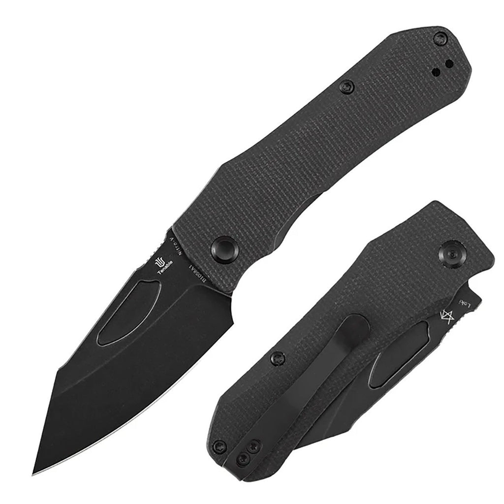 Tenable Loki Liner Lock Knife | 3.0" Blackwash Nitro-V Blade | Black Micarta Handle | Steven Dunnuck Design - B1058A1