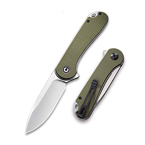 CIVIVI Elementum Flipper Knife G10 Handle, Green