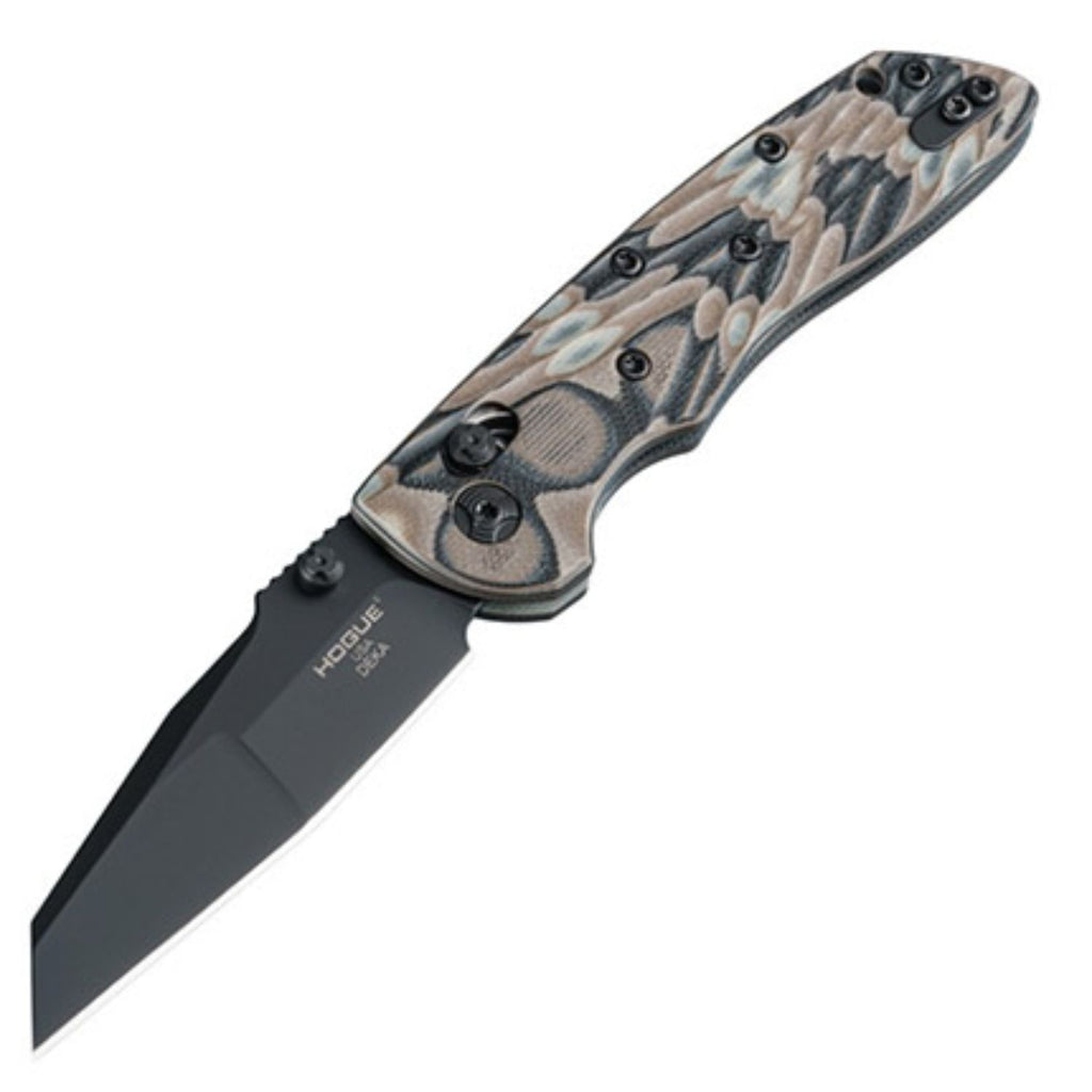 Hogue Deka Folding Knife, Wharncliffe Blade, Dark Earth