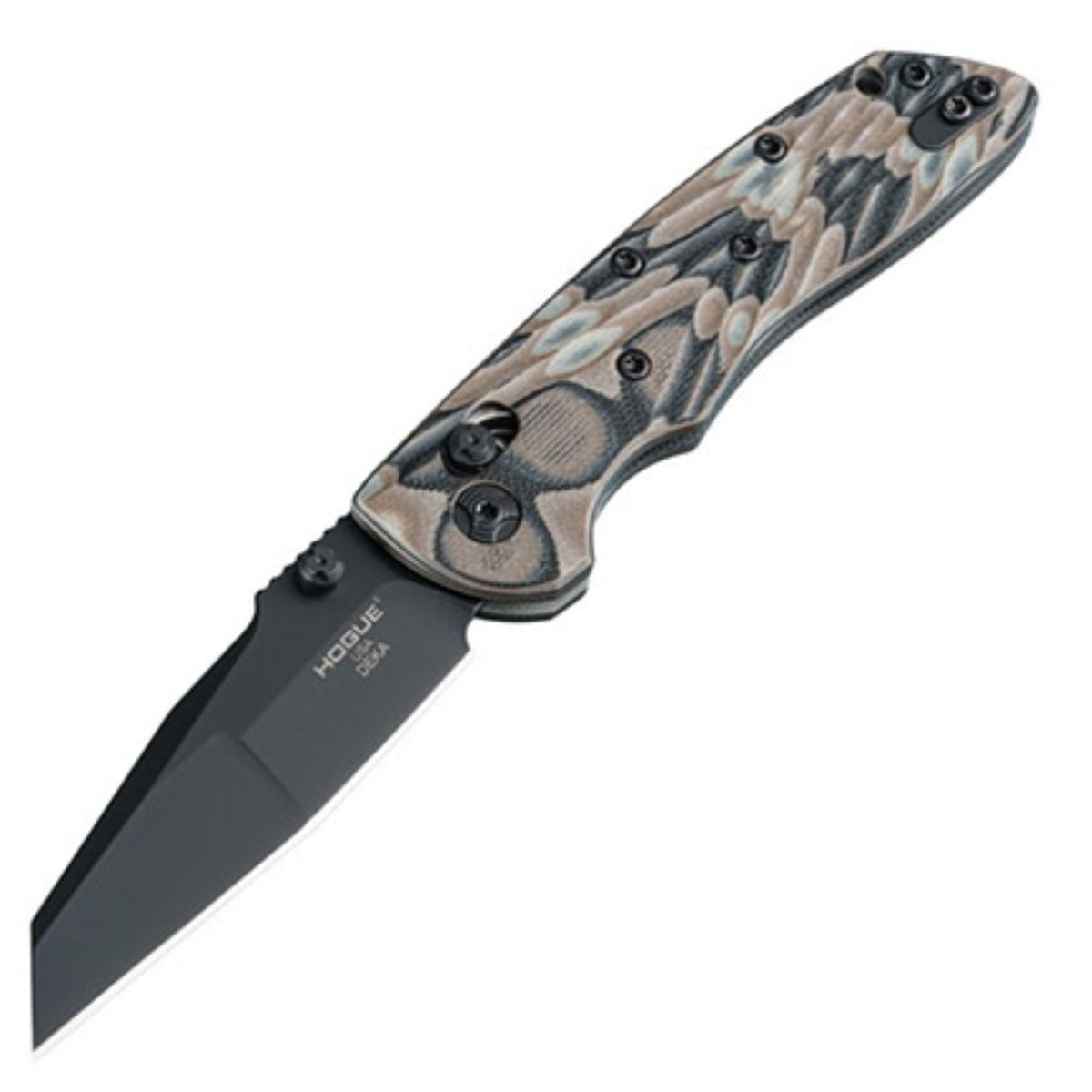 Hogue Deka Folding Knife, Wharncliffe Blade, Dark Earth