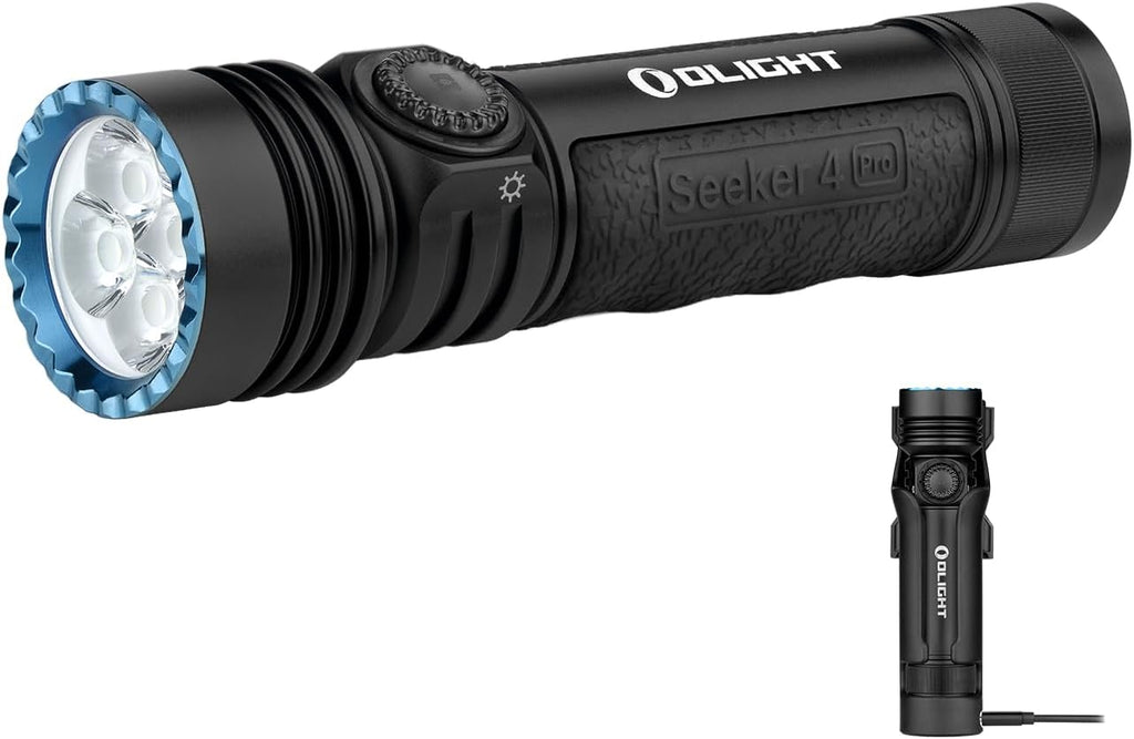 Olight Seeker 4 Pro CW LED Flashlight 4600 Lumens, Black