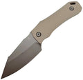 Tenable Loki Fixed Blade Knife |2.99" Gray TiCn Coated D2 Blade | Light Sand G10 Handle | Steven Dunnuck Design