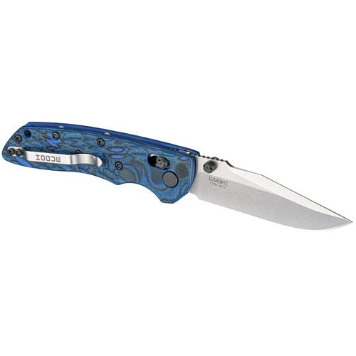 Hogue Deka Folding Knife, Clip Point Blade, Blue Lava G10