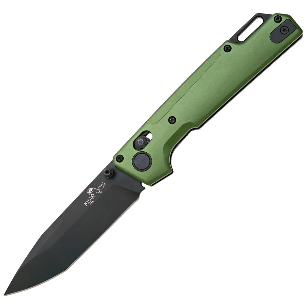 Nekama™ I Aluminum Handle Modified Tanto Blade, Green