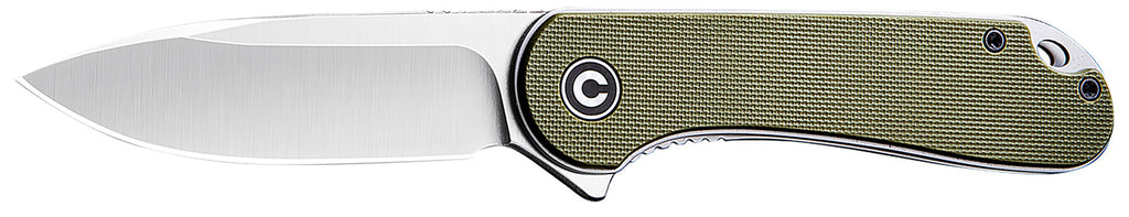 CIVIVI Elementum Flipper Knife G10 Handle, Green