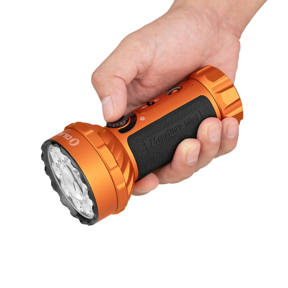 Olight Marauder Mini Powerful LED Flashlight With RGB, 7000 Lumens, Orange