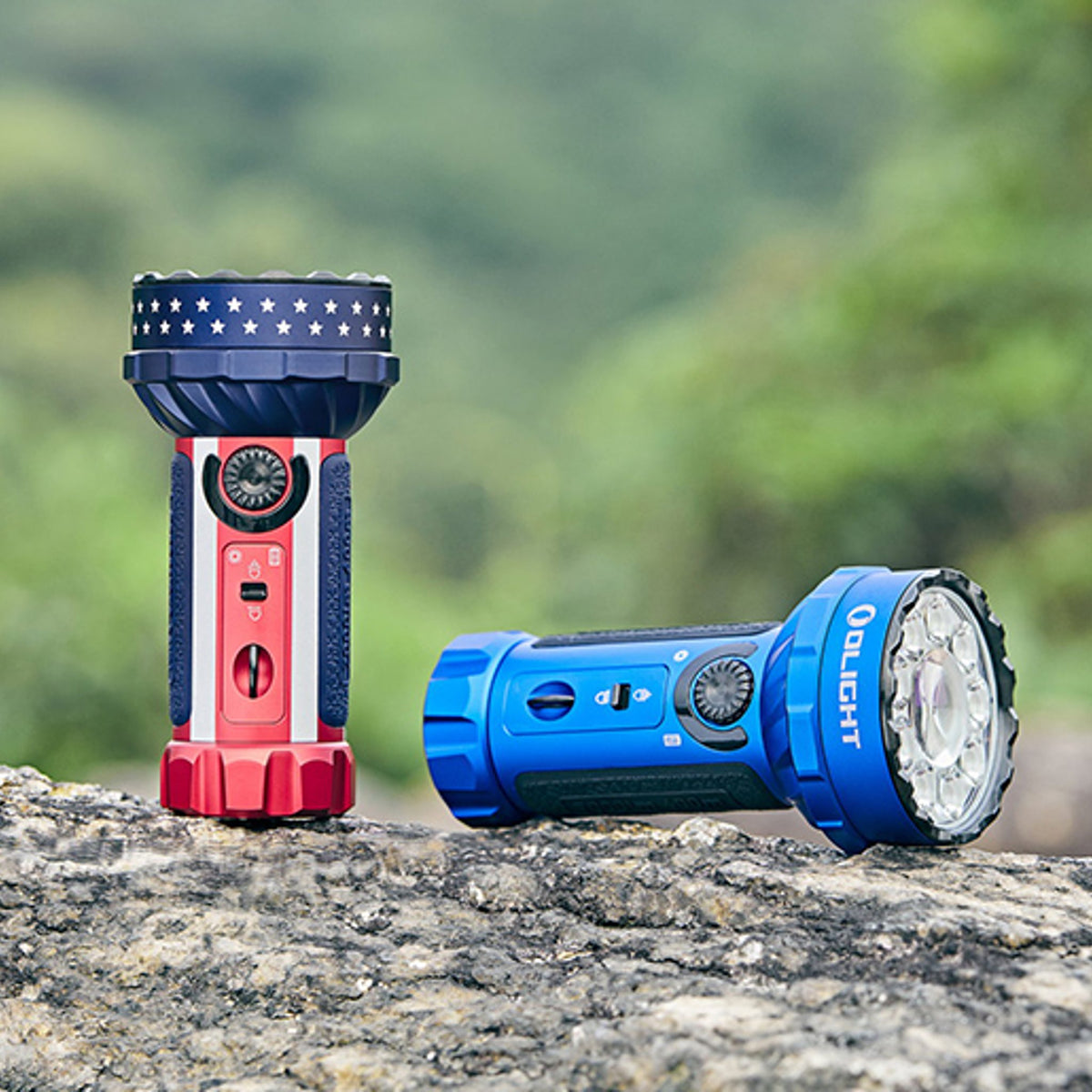Olight Marauder Mini 2 Compact Powerful Flashlight Stars & Stripes, 10,000 Lumens