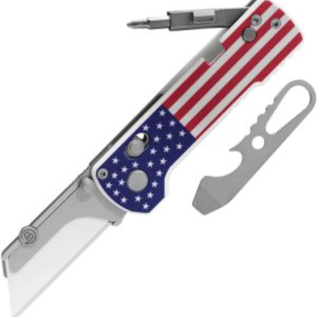 U1 Stars & Stripes Folding Utility Knife