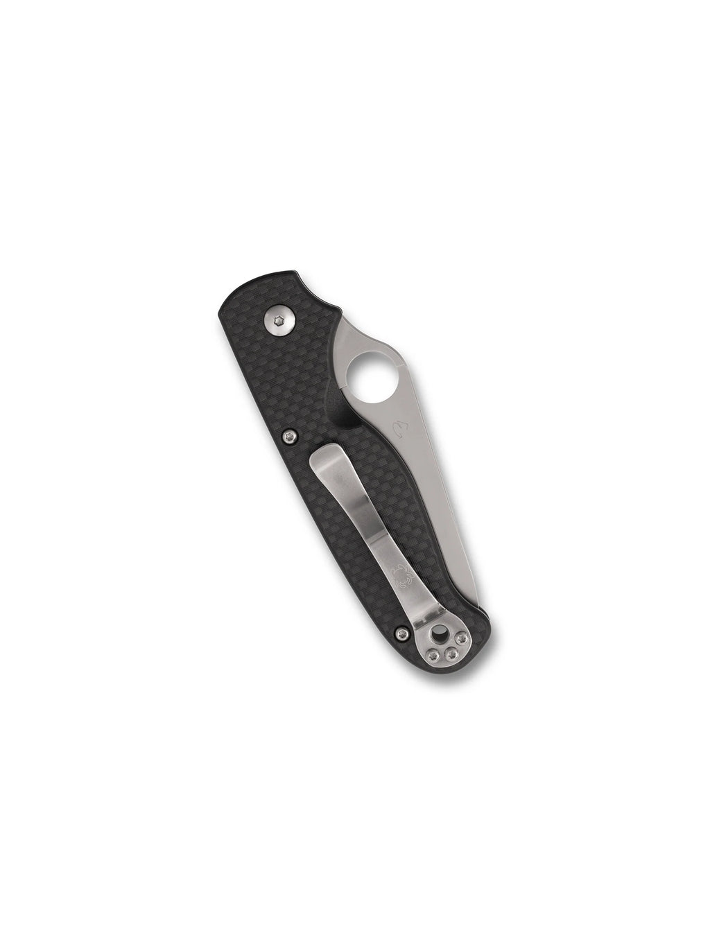 SPYDERCO BUTTONUP™ CARBON FIBER, PLAIN EDGE, SATIN FINISH, (C275CFP)