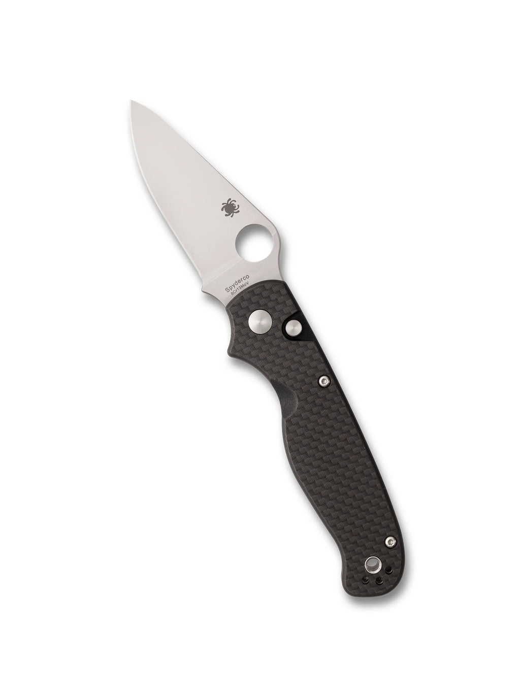 SPYDERCO BUTTONUP™ CARBON FIBER, PLAIN EDGE, SATIN FINISH, (C275CFP)