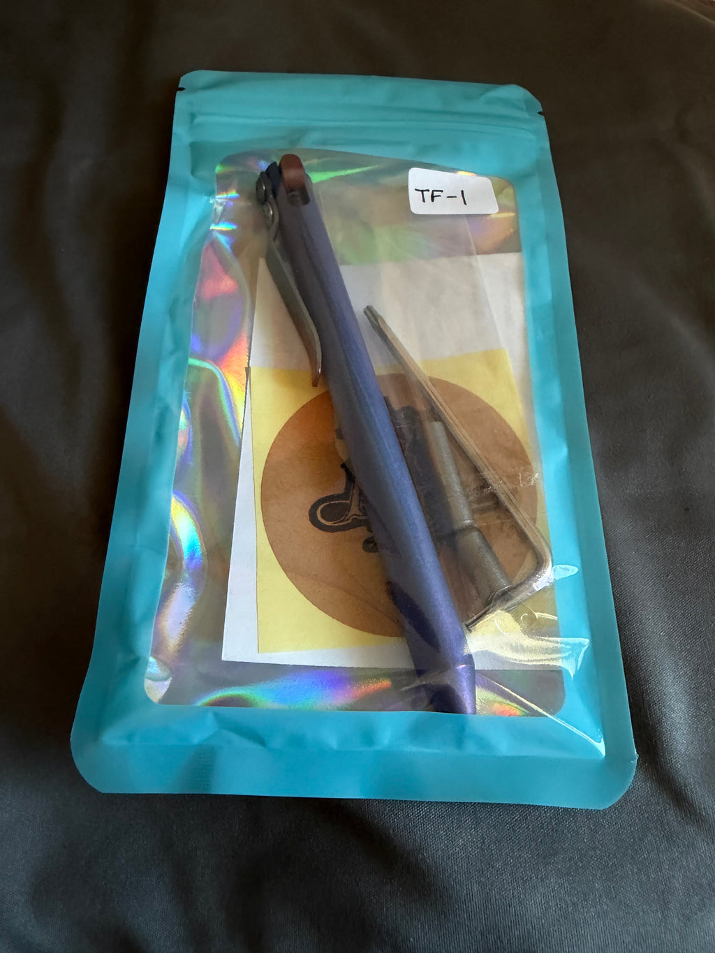 Maverick Customs Flipper Pen, Titanium Flat Clip