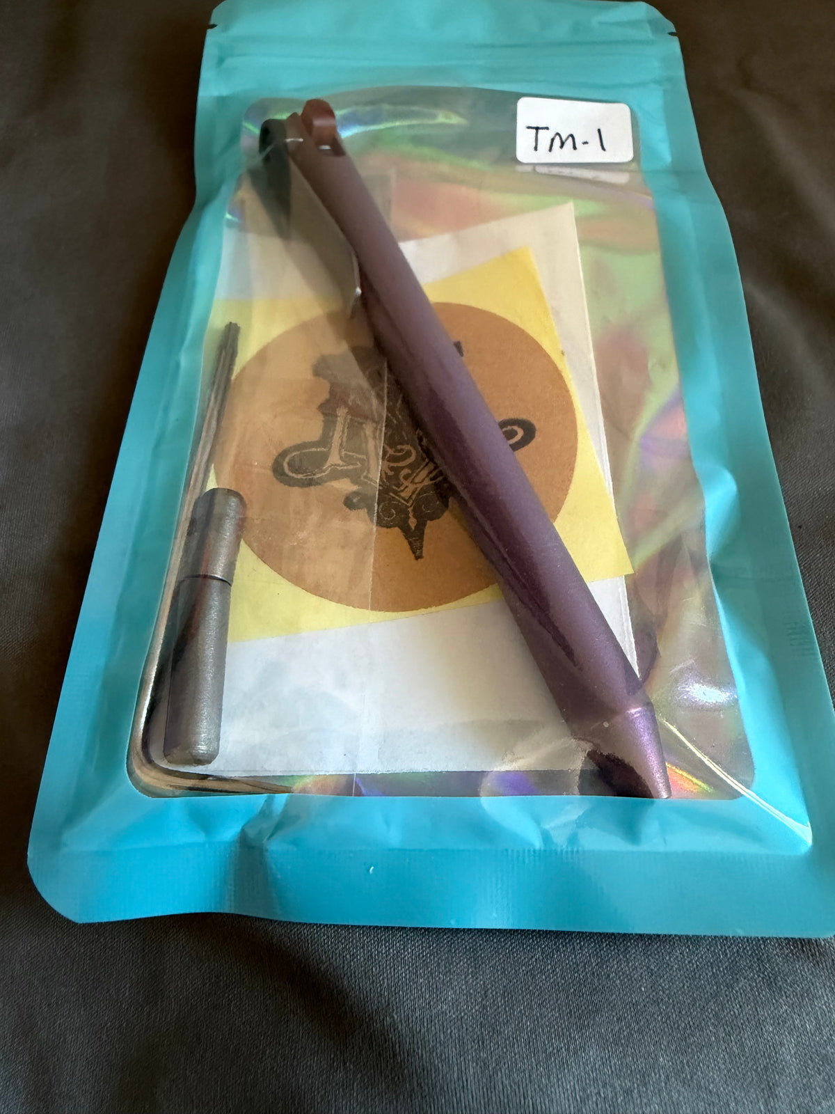 Maverick Customs Flipper Pen, Titanium Milled Clip