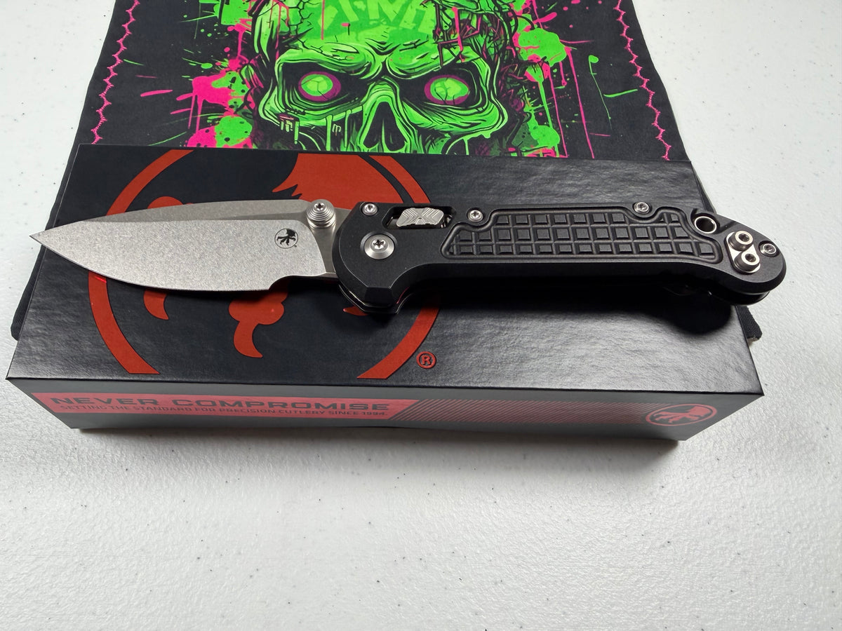 Microtech L.U.D.T.® RAM-LOK® S/E STONEWASH FRAG PATTERN STandard (1135RL-10FR)