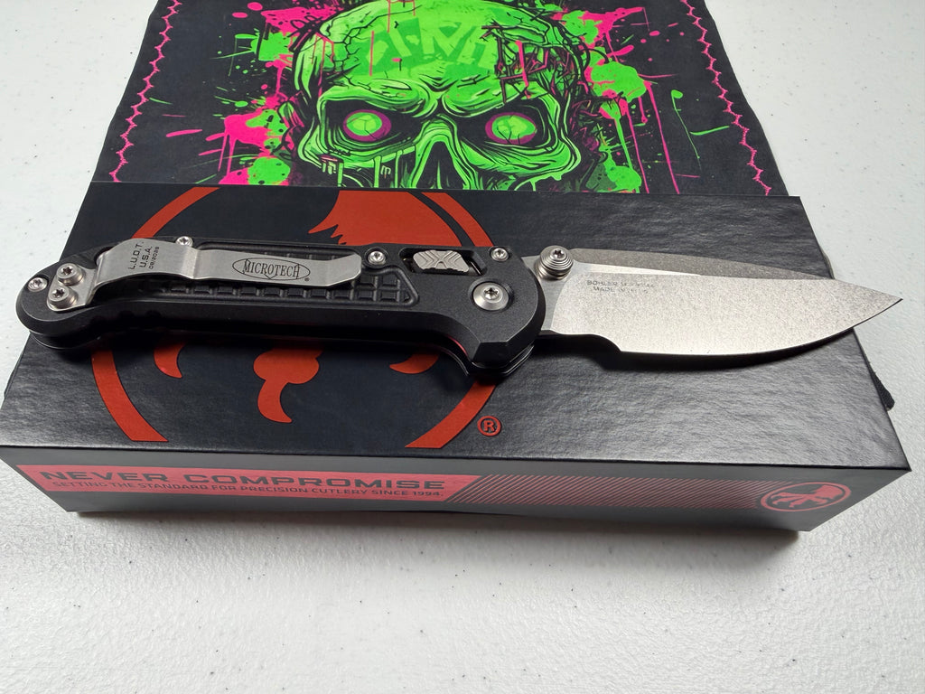 Microtech L.U.D.T.® RAM-LOK® S/E STONEWASH FRAG PATTERN STandard (1135RL-10FR)
