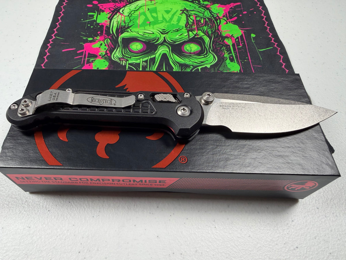 Microtech L.U.D.T.® RAM-LOK® S/E STONEWASH FRAG PATTERN STandard (1135RL-10FR)