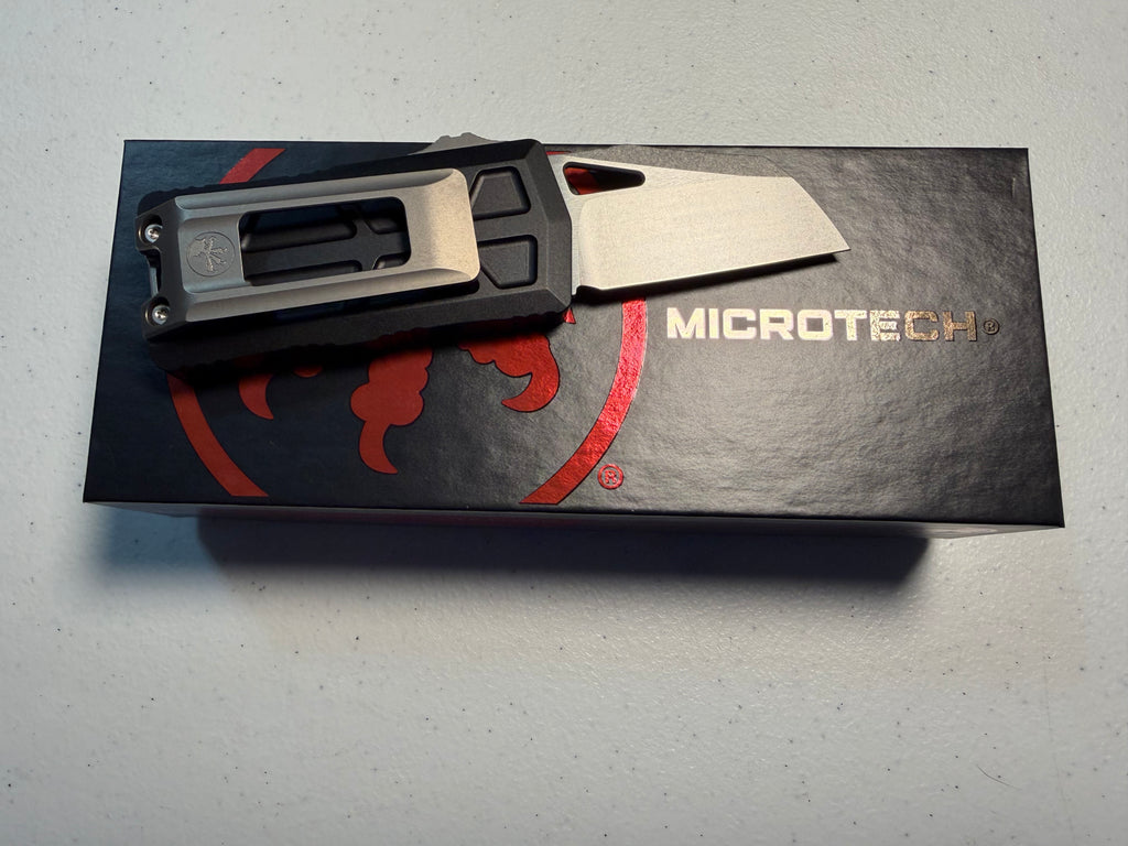 Microtech Exocet® II Wharncliff Stonewash Standard Black (1156-10)