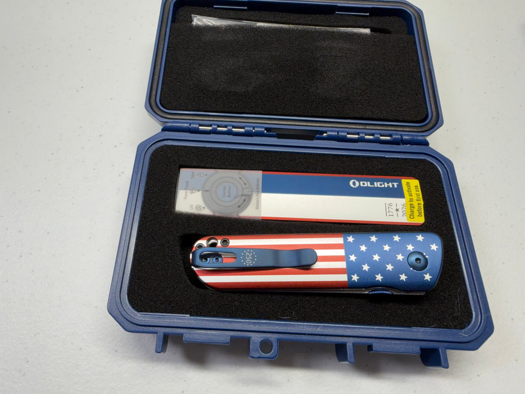 Olight ArkPro Liberty Lines Duo (Flashlight and Knife Combo)