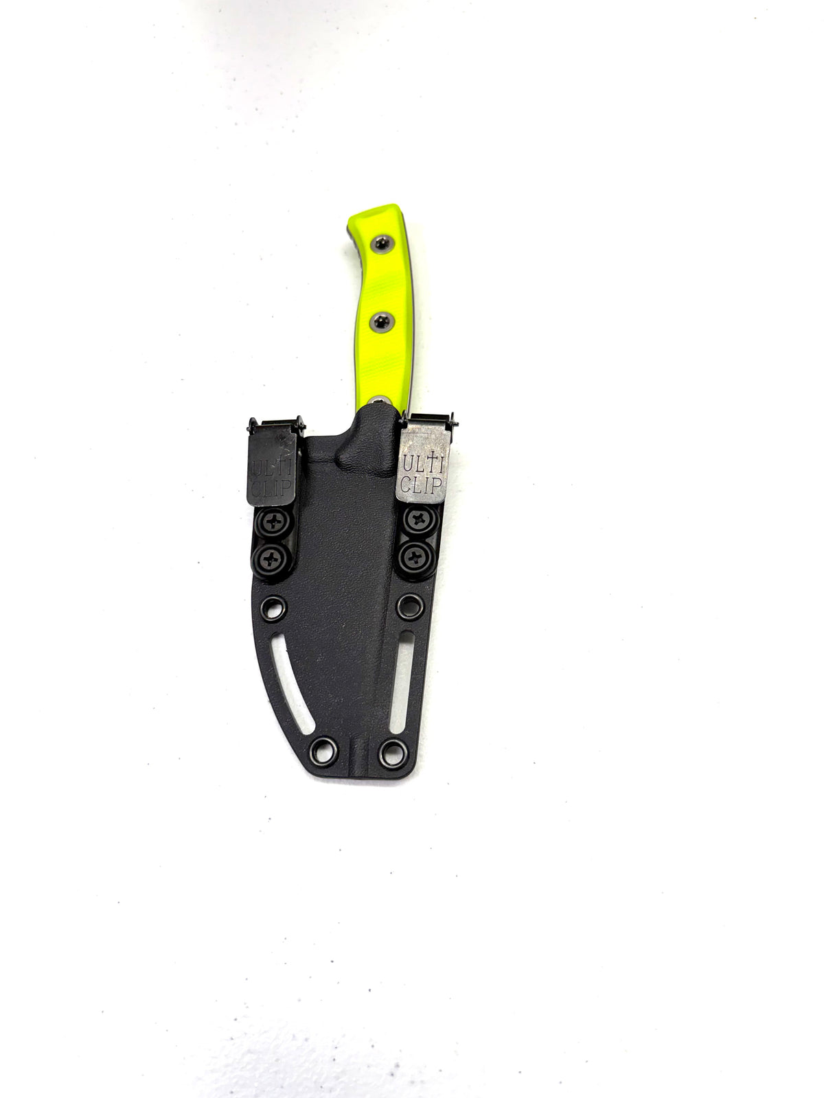 Microtech Akris Stonewash Standard G-10 High Visibility with Black Kydex Sheath (95-10HV-5)