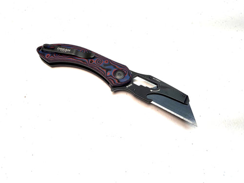 Dreamtech Utility Knife, Red Micarta (D4518MR)