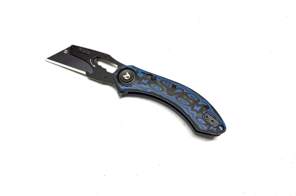 Dreamtech Utility Knife, Blue Micarta (D4518MBL)