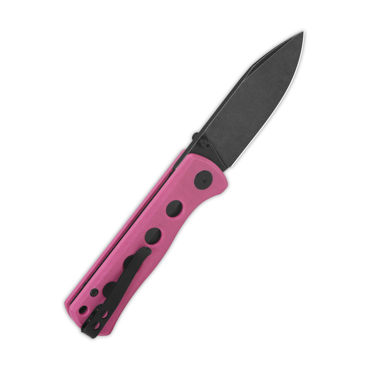 QSP Canary Folder Liner Lock Pocket Knife 14C28N Blade Pink G10 Handle (QS150-H2)