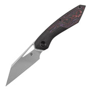 KANSEPT STRIP | Thumb Hole | Purple Haze Fatcarbon+Blackwash Titanium | 3.4" Magnacut Blade | RON STEELE DESIGN | K1113A2